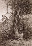 Jean Francois Millet Shepherdess oil